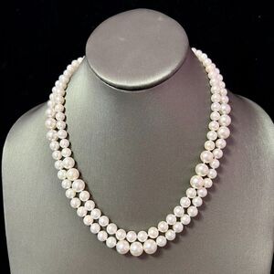 Akoya Pearl Diamond Necklace 14k W Gold 0.66 TCW Certified $9,790 216993